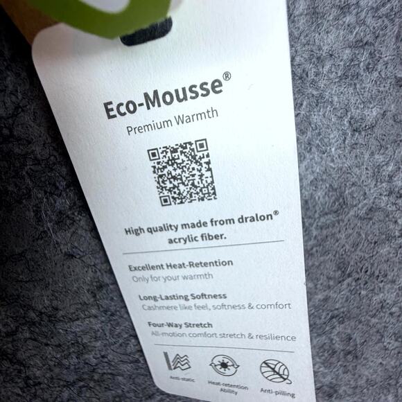 OGL Move Eco Mousse Placket Top Womens Medium Purple Stretch Asymmetrical Button - Picture 7 of 7